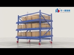 Rayonnage dynamique pour entrepôt pour le stockage de cartons, rayonnage à rouleaux à gravité, rayonnage dynamique pour cartons