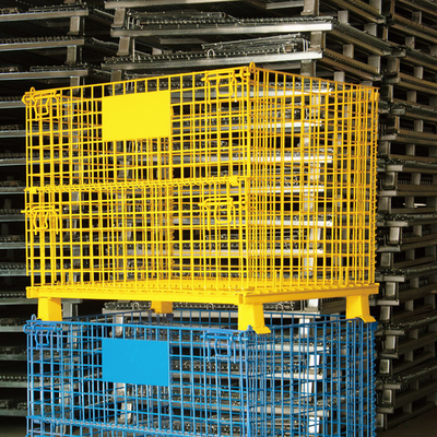 A51: Récipient en filet de fil en plastique à pulvérisation, cage de stockage pliable, contenant en fil