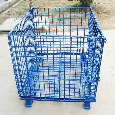 A51: Récipient en filet de fil en plastique à pulvérisation, cage de stockage pliable, contenant en fil