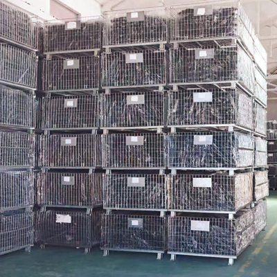 B05: Récipient en treillis galvanisé Cage de stockage pliable Récipient en treillis galvanisé