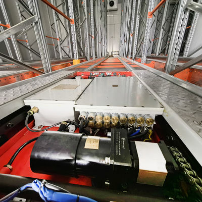 Système de rayonnage navette radio bidirectionnelle pour palettes, entrepôt antidéflagrant