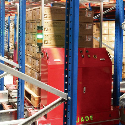 Voiture de navette radio à deux voies et porteuse pour les rayonnages de navette radio ASRS Système de stockage et de récupération automatique