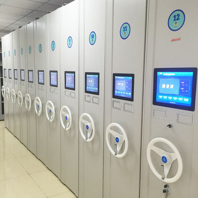 Étagères électroniques mobiles intelligentes Étagères de stockage d'archives intelligentes Étagères en acier Bibliothèques intelligentes compactes Étagères Systèmes de stockage
