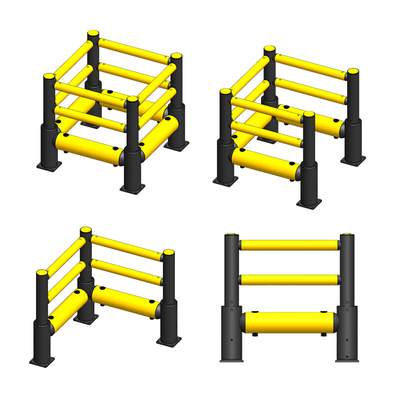 A56: HC MC Polygone garde-corps anti-collision barrière de sécurité d'entrepôt garde-corps de circulation