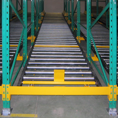 Étagères de débit de palettes par gravité Étagères de gravité Étagères de stockage Étagères de stockage Étagères de gravité