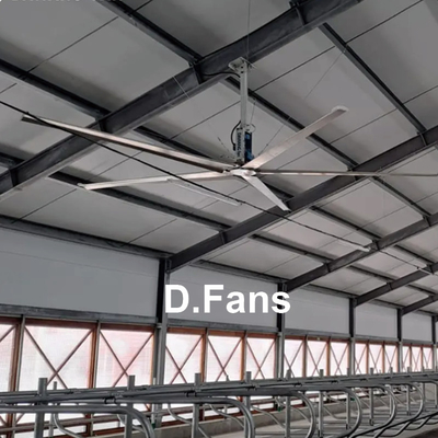 Grands ventilateurs industriels pour ateliers Grands ventilateurs HVLS avec lames anti-collision