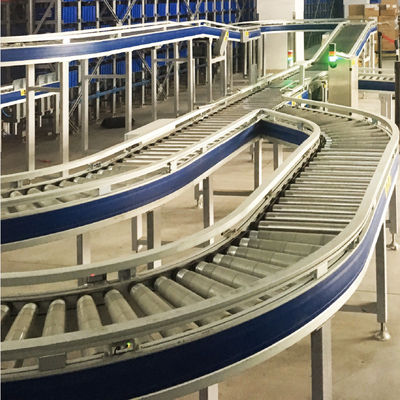 Système de tri de convoyeur de boîte de Carton système de convoyeur à rouleaux de gravité Flexible tri logistique support de stockage d'entrepôt