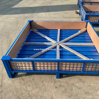 Cage de stockage de palettes d'acier
