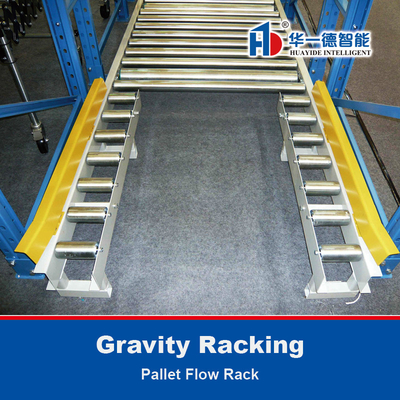 Étagères de débit de palettes par gravité Étagères de gravité Étagères de stockage Étagères de stockage Étagères de gravité