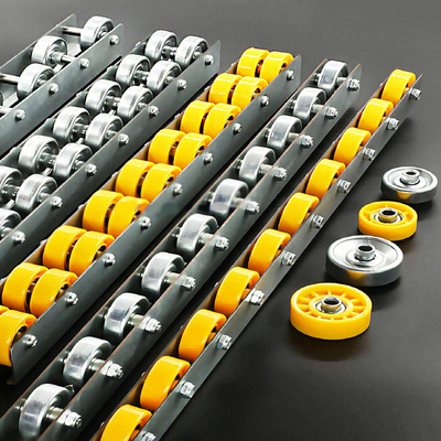 A24: Carton rack à rouleaux de gravité rack à rouleaux racks à rouleaux avec rouleaux en alliage d'aluminium