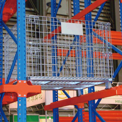 B05: Récipient en treillis galvanisé Cage de stockage pliable Récipient en treillis galvanisé