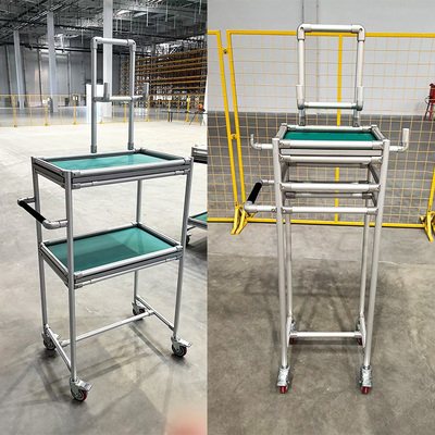 Système de rack de matériau fabriqué à partir de la troisième génération de tuyaux minces en alliage d'aluminium