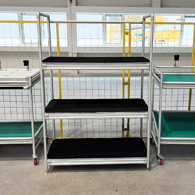 Système de rack de matériau fabriqué à partir de la troisième génération de tuyaux minces en alliage d'aluminium