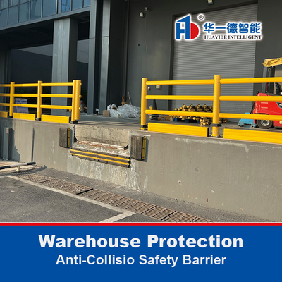 Plateforme d'entrepôt Protecteur anti-collision barrière de sécurité garde-corps Porte coulissante