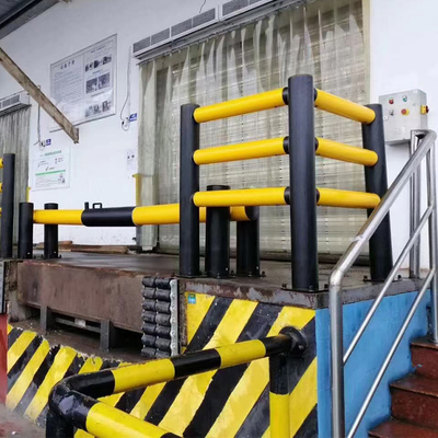 Plateforme d'entrepôt Protecteur anti-collision barrière de sécurité garde-corps Porte coulissante