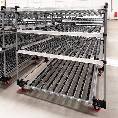 A45: Carton rack à débit de gravité rack à débit de rouleaux rack à débit de gravité