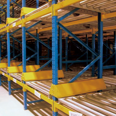 A57: Étagère de stockage par gravité entrepôt étagère de palettes par gravité étagère de débit de palettes