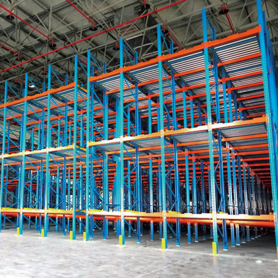 A57: Étagère de stockage par gravité entrepôt étagère de palettes par gravité étagère de débit de palettes