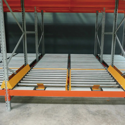 A57: Étagère de stockage par gravité entrepôt étagère de palettes par gravité étagère de débit de palettes