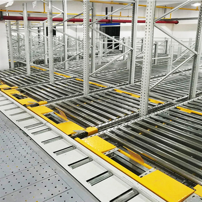 Étagères de débit de palettes par gravité Étagères de gravité Étagères de stockage Étagères de stockage Étagères de gravité
