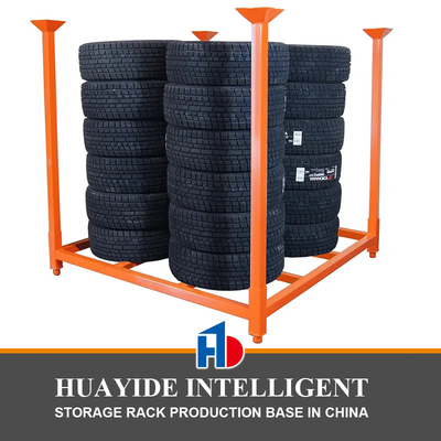 A58: support d'empilement support de pneus lourds portable support de rangement de pneus support de support de palette de pneus sur mesure