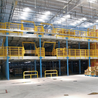 B02: Étagères mezzanines, demi-étagères mezzanines, étagères à plusieurs niveaux, système de stockage métallique mezzanine