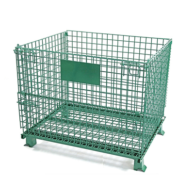 B42 Cage de stockage pour l'entreposage logistique ASRS Contenant pliable en treillis métallique