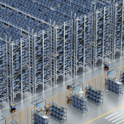 Robot de bac de travail STU  Robot de prélèvement d'entrepôt  Robot mobile autonome AMR pour le transport et la manutention de boîtes de matériel de bac de travail