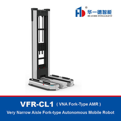 VFR-CL1,VNA AMR de type fourchette,robot mobile autonome de type fourchette à allée très étroite CL série type 1 pour l'empilement et la manutention de palettes d'entrepôt