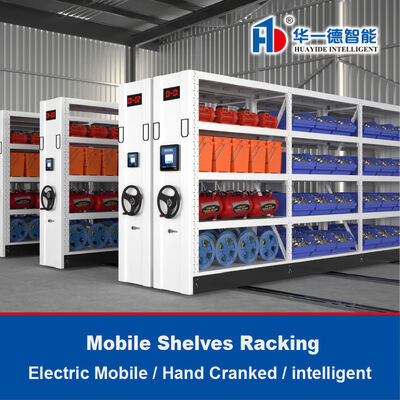 Étagères mobiles électriques à manivelle Compactes et mobiles Étagères haute densité