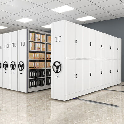 Étagères mobiles manuelles à manivelle étagères compactes mobiles archives système de rack compacteur