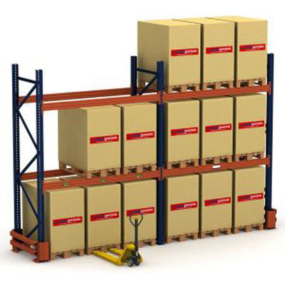 4000 kg par niveau étagère de palettes lourdes avec faisceau RHS 80×60