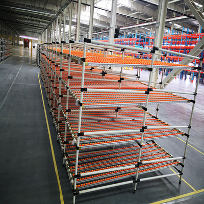 Rayonnage dynamique en carton d'acier laminé réglable en métal personnalisé