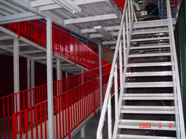 Porte de sécurité pour système de rayonnage de mezzanine au troisième étage pour le projet de voiture Toyota