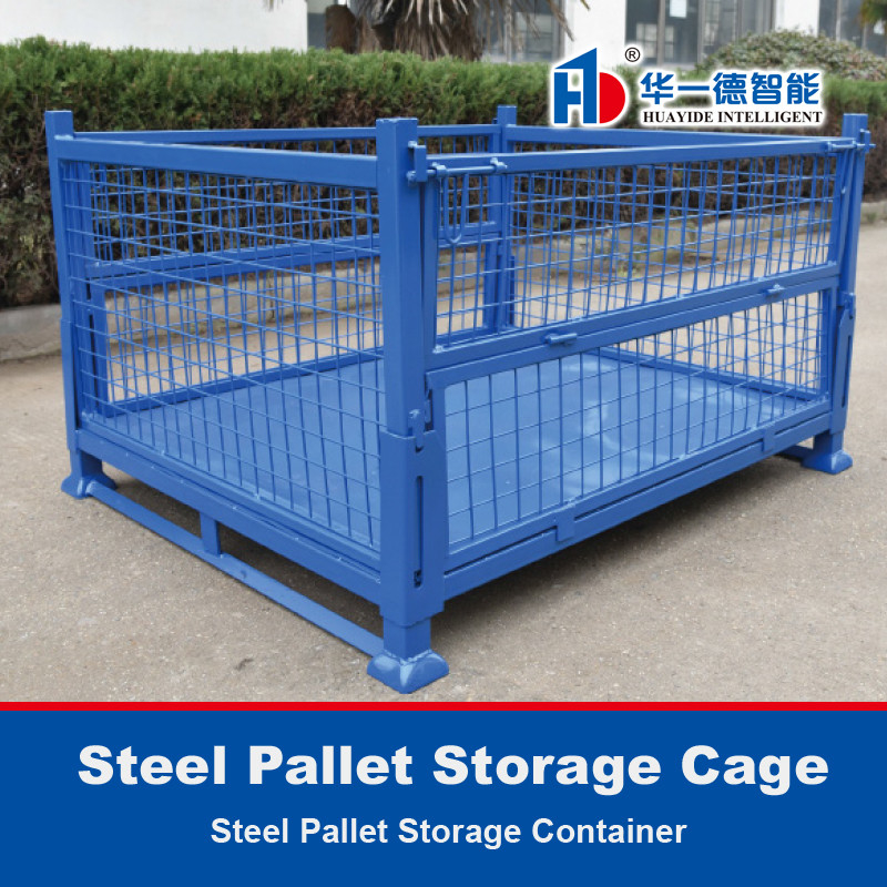 Cage de stockage de palettes d'acier