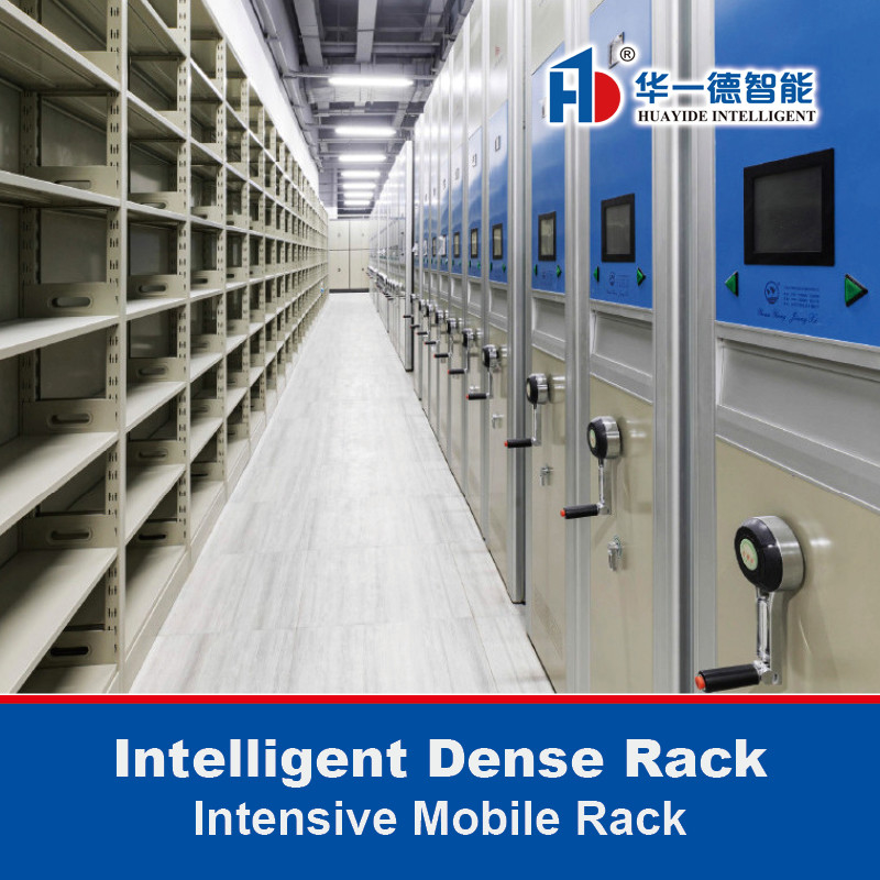Système de stockage compacteur mobile poussé à la main Étagères électroniques mobiles Archiver armoire Rack dense